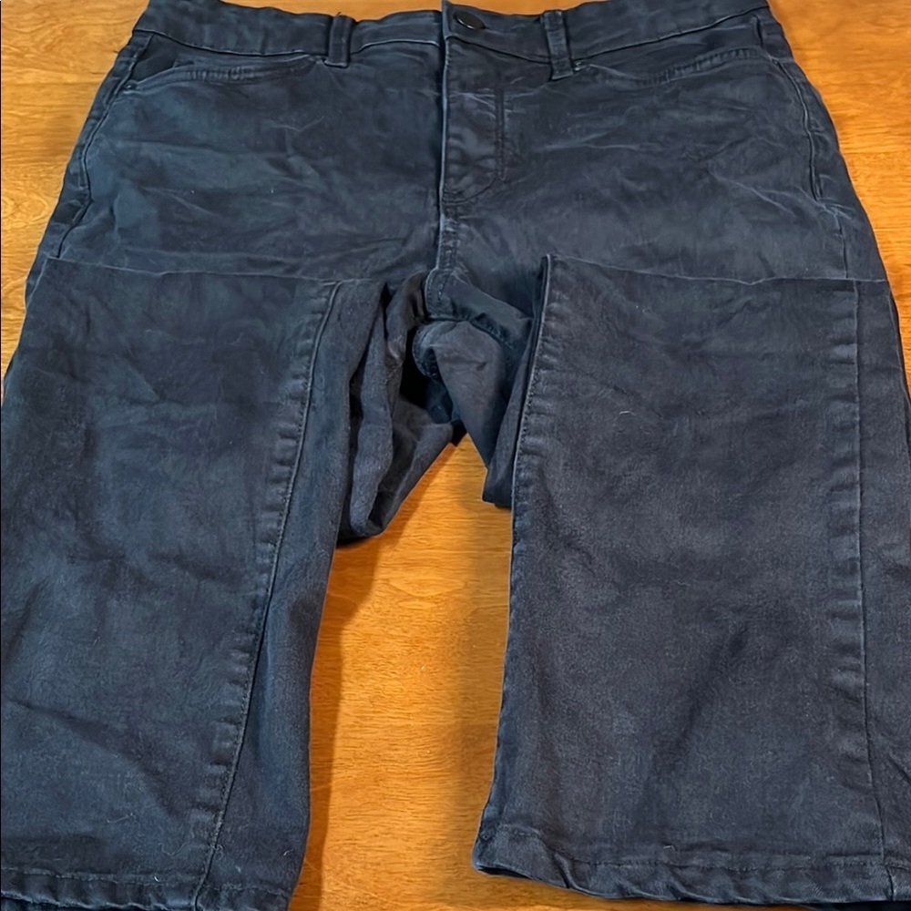 NYDJ Billie Mini Boot Black Chinos Classic Style Petite 8 8P